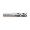 (GYG52) HSS-PM, Only One 4Flute, Multiple Helix Coated End Mill, Short Length, Flat Shank