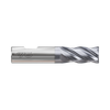 (GYG52) HSS-PM, Only One 4Flute, Multiple Helix Coated End Mill, Short Length, Flat Shank