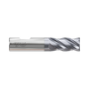 (GYG52) HSS-PM, Only One 4Flute, Multiple Helix Coated End Mill, Short Length, Flat Shank