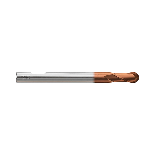 (GAA32) HSS-PM, Tank-Power, 2Flute Coated Ball Nose End Mill, Long Length