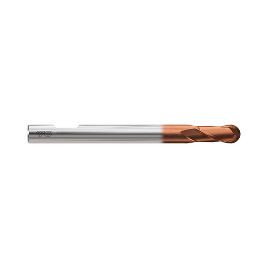 (GAA32) HSS-PM, Tank-Power, 2Flute Coated Ball Nose End Mill, Long Length