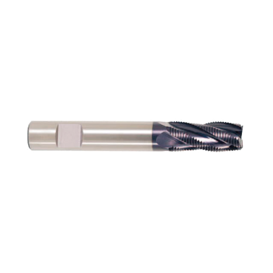 (EP941) HSS-PM, Tank-Power, 3 Flute Roughing End Mill, Short Length (TiAlN Coated)