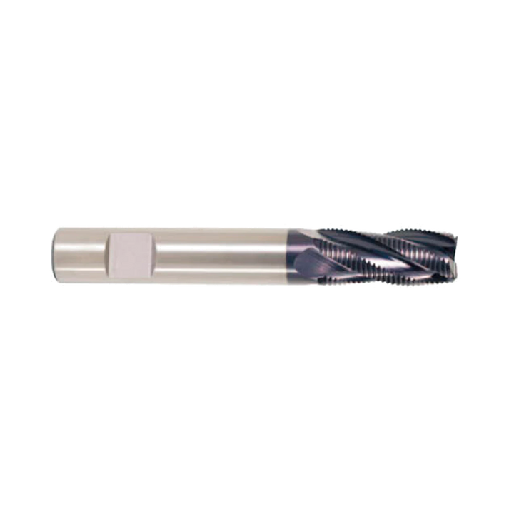 (EP941) HSS-PM, Tank-Power, 3 Flute Roughing End Mill, Short Length (TiAlN Coated)