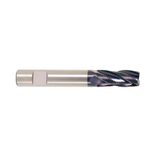 (EP941) HSS-PM, Tank-Power, 3 Flute Roughing End Mill, Short Length (TiAlN Coated)