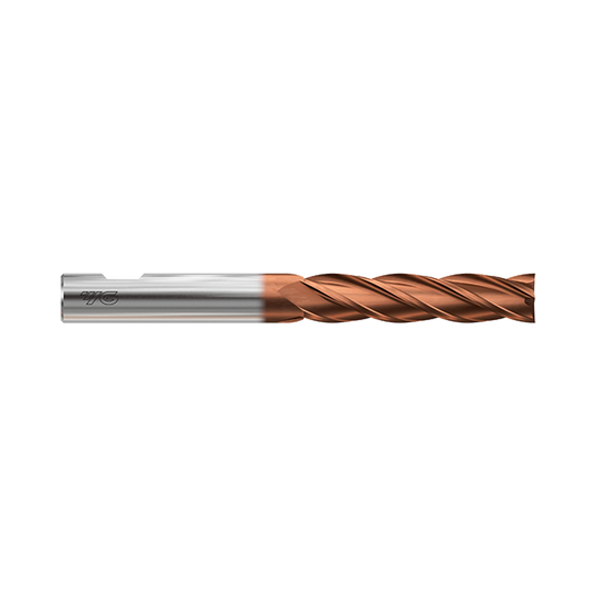 (GAA31) HSS-PM, Tank-Power, 4Flute Coated End Mill, Long Length