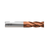 (GA938) HSS-PM, Tank-Power, 4 Flute End Mill, Short Length (TiAlN Coated)