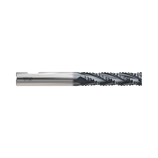 (GAA34) HSS-PM, Tank-Power, Multi Flute Coated Roughing End Mill, Long Length (Coarse)