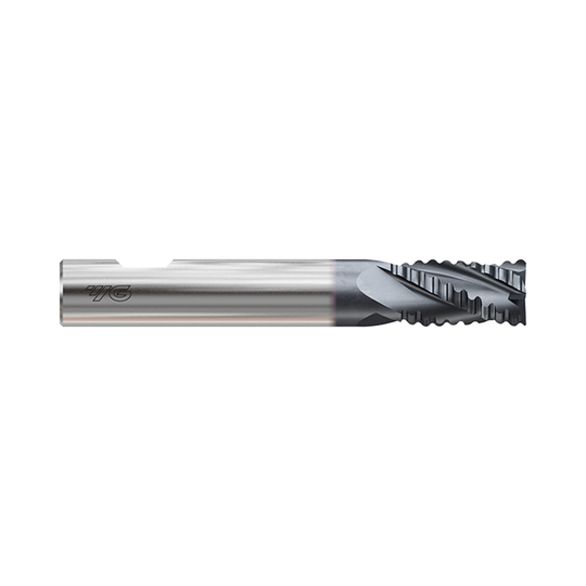 (GAA33) HSS-PM, Tank-Power, Multi Flute Coated Roughing End Mill, Short Length (Coarse)