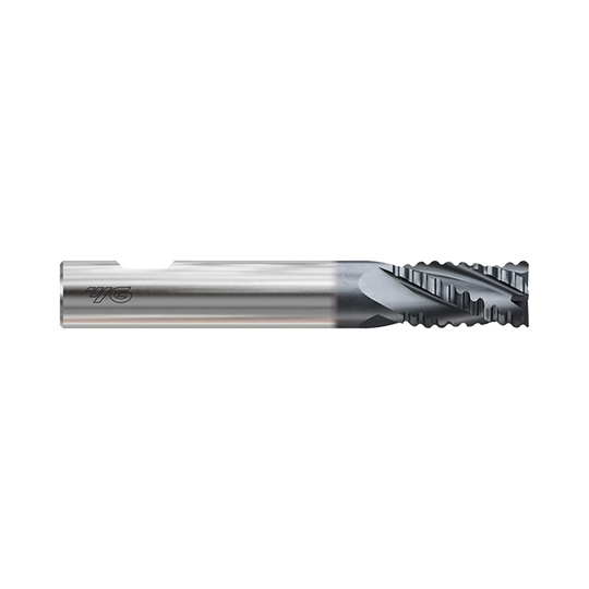 (GAA33) HSS-PM, Tank-Power, Multi Flute Coated Roughing End Mill, Short Length (Coarse)