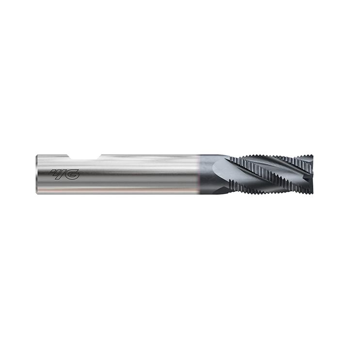 (GA941) HSS-PM, Tank-Power, 3 Flute Roughing End Mill, Short Length (TiAlN Coated)