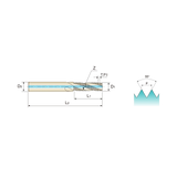 (L4212) Carbide Metric Fine Thread Mill with Coolant Hole