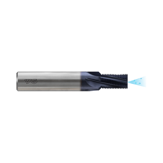 (L4273) Carbide UNC Thread Mill with Coolant Hole & Chamfer