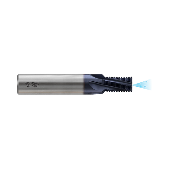 (L4273) Carbide UNC Thread Mill with Coolant Hole & Chamfer