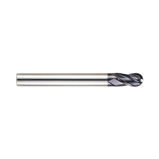 (GM815) X-Power Pro Carbide 4Flute Ball Nose End Mill, Long Length