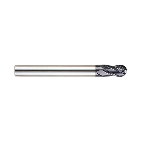 (GM815) X-Power Pro Carbide 4Flute Ball Nose End Mill, Long Length
