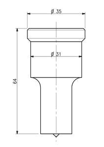 210/16 OBLONG PUNCH 8.0 X 30.0