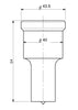 GEKA 8/40 OBLONG PUNCH 22.0 X 35.0
